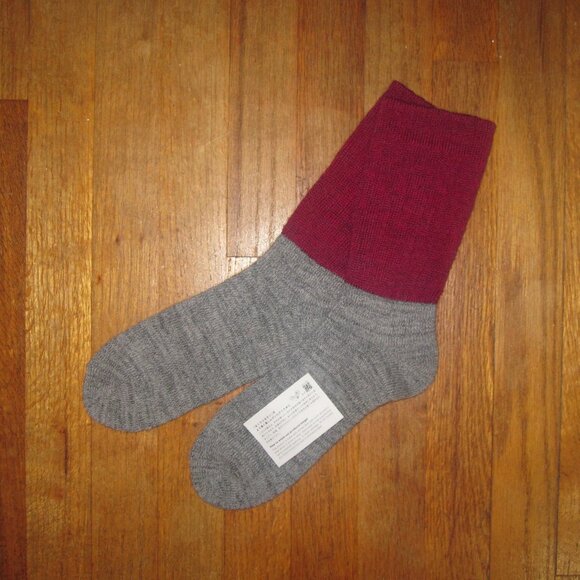 Nishiguchi Kutsushita  Mohair Wool Pile Socks - Picture 1 of 5